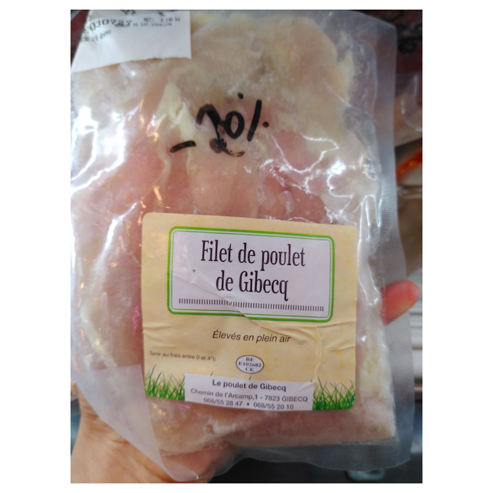 LIQUIDATION congel - filet poulet - 200g - Gibecq