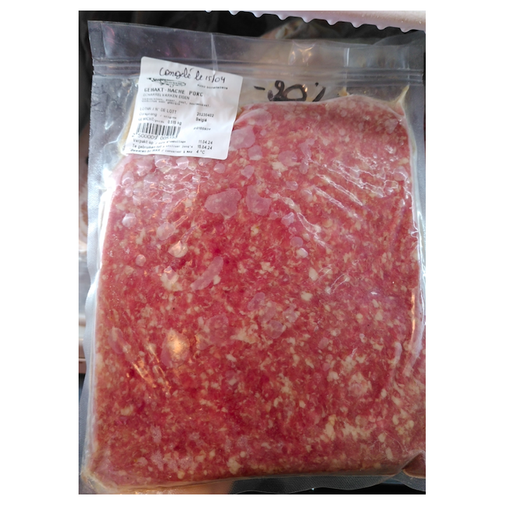 ❄️ LIQUIDATION congel - haché porc - 500g - Seizoenschuur