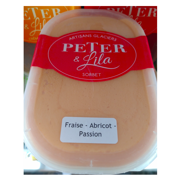 ❄️ Sorbet fraise/abricot/passion - 1L