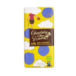 Chocolate from heaven - noir 72% myrtilles BIO - 100g