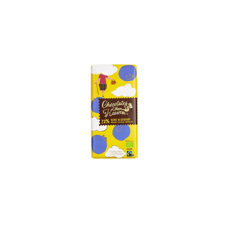 Chocolate from heaven - noir 72% myrtilles BIO - 100g