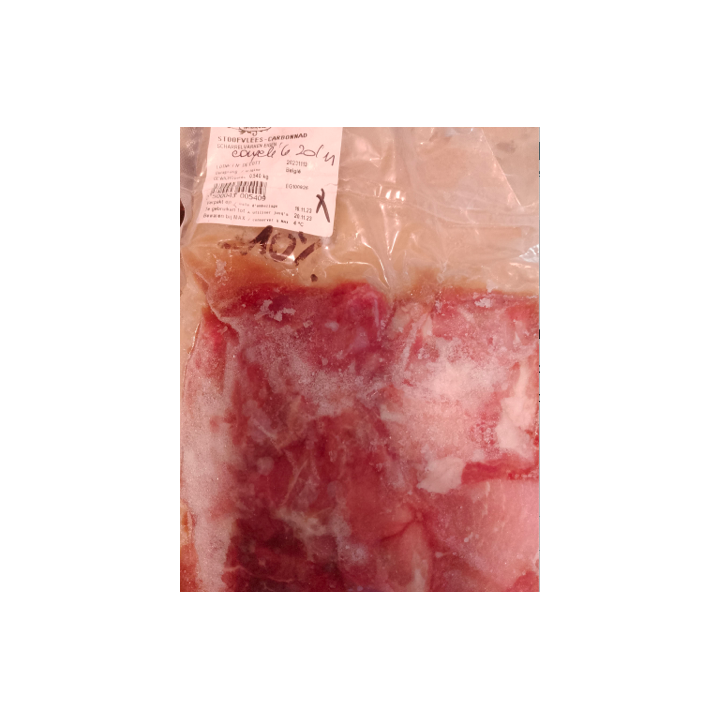 LIQUIDATION congel - carbonades - 500g - Seizoenschuur