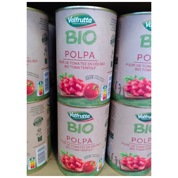 Tomates concassées - 400g - bio - Valfrutta
