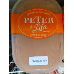 Glace chocolat noir - 1L