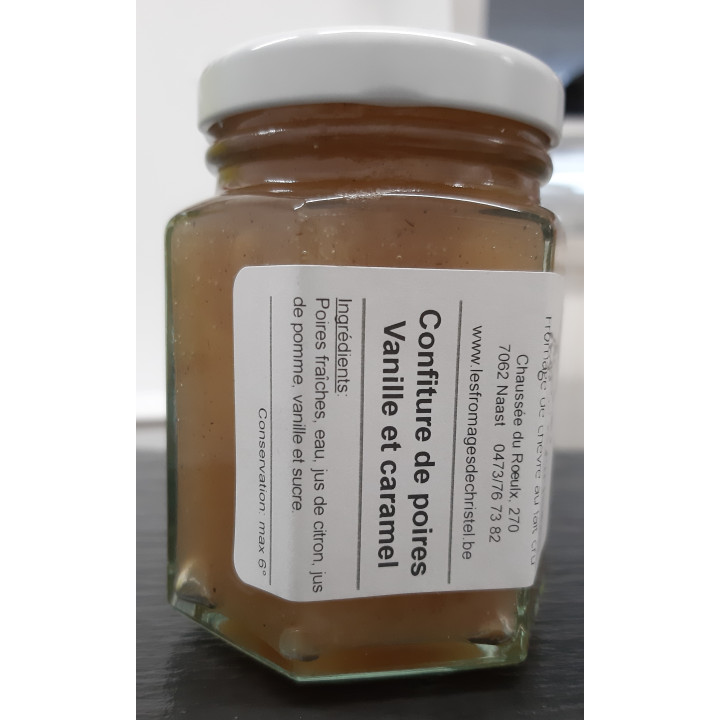Confiture poire, vanille et caramel (120 gr)