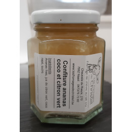 Confiture ananas-coco et citron vert (120 gr)