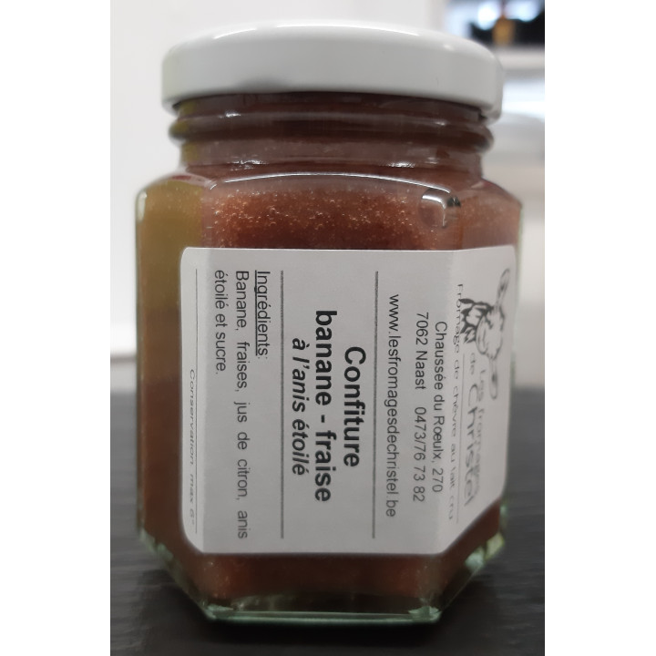 Confiture banane et fraise à l'anis étoilé   