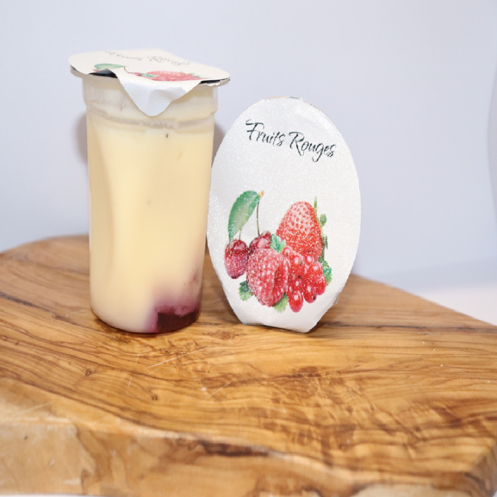 Flan fermier fruits rouges - 120g