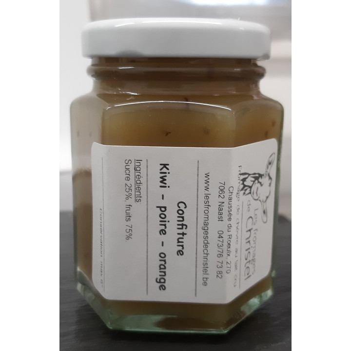 Confiture kiwi, poire et orange (120 gr)