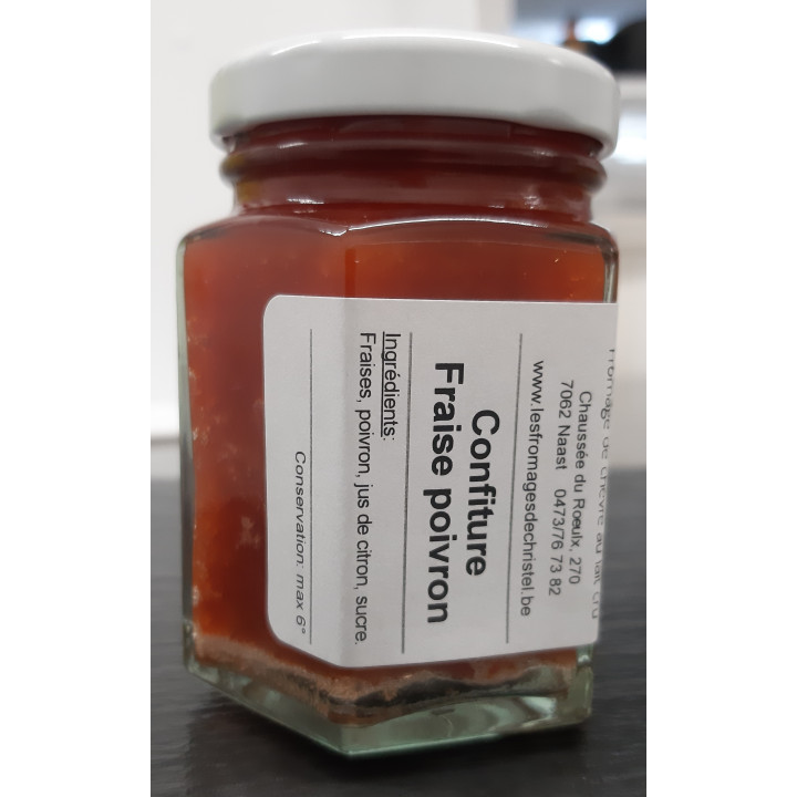 Confiture fraise et poivron (120 gr)