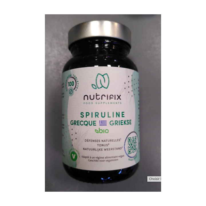 Complément alimentaire SPIRULINE grecque - Nutrifix