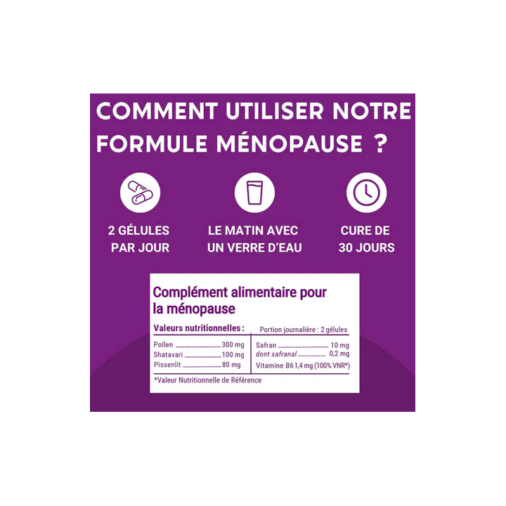 Complément alimentaire MENOPAUSE - cure 30 jours