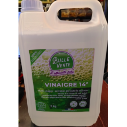 Vinaigre alcool 14° - bidon 5L - Bulle verte