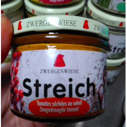 Tartinade Streich TOMATES SECHEES bio – 180g – Zwergenwiese