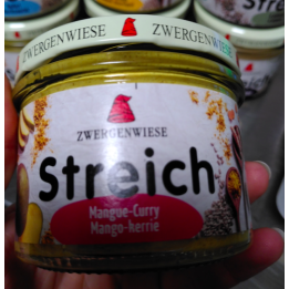 Tartinade Streich MANGUE CURRY bio – 180g – Zwergenwiese