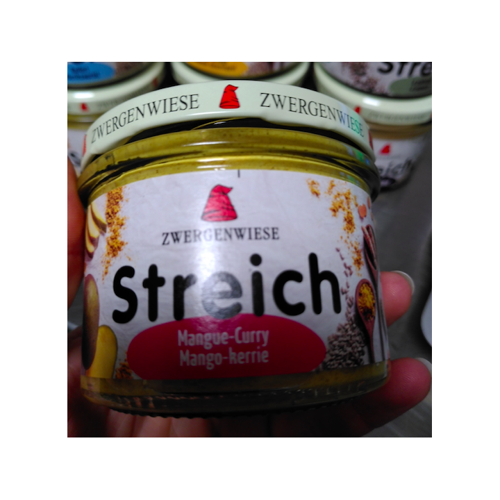 Tartinade Streich MANGUE CURRY bio – 180g – Zwergenwiese