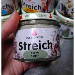 Tartinade Streich 4 POIVRES bio – 180g – Zwergenwiese