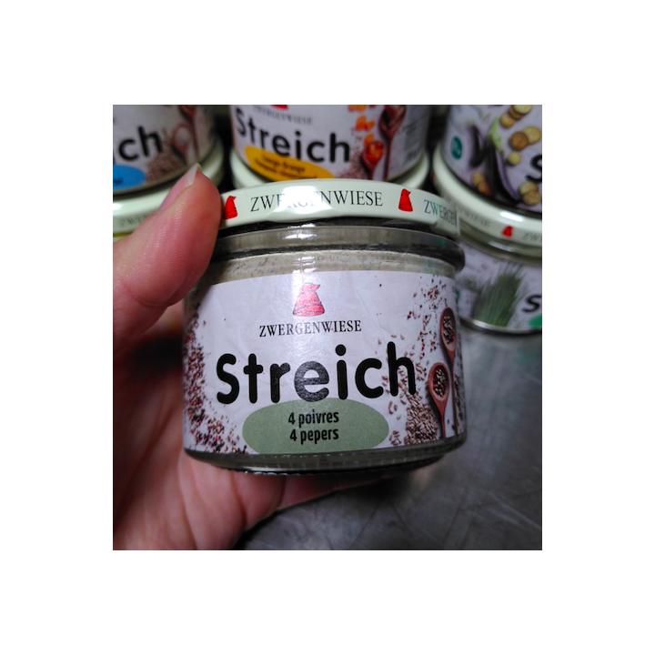 Tartinade Streich 4 POIVRES bio – 180g – Zwergenwiese