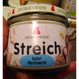 Tartinade Streich RAIFORT bio – 180g – Zwergenwiese