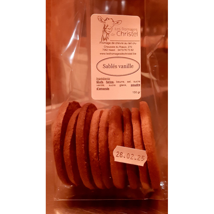 Biscuits Sablés vanille (150 gr)