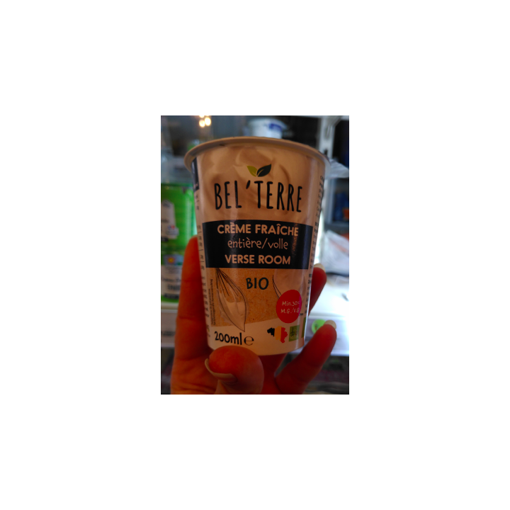 Crème fraiche liquide - 20cl - bio - Bel'Terre