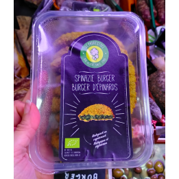 Burger végé EPINARD - BOITE 10 pc - bio - Paddestoel