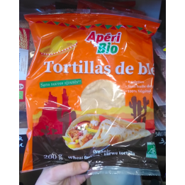 Wrap tortillas de blé - 200g - Apériobio