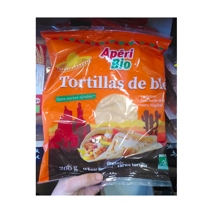 Wrap tortillas de blé - 200g - Apériobio