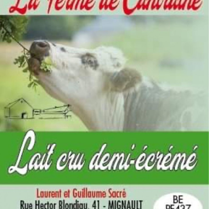 Lait cru demi-écrémé - 1L