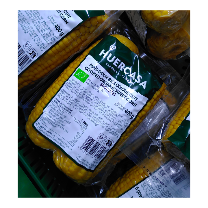 Mais cuit sous vide - 400g - bio - Huercasa