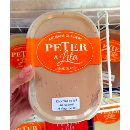 ❄️ Glace chocolat au lait, caramel et fleur de sel
