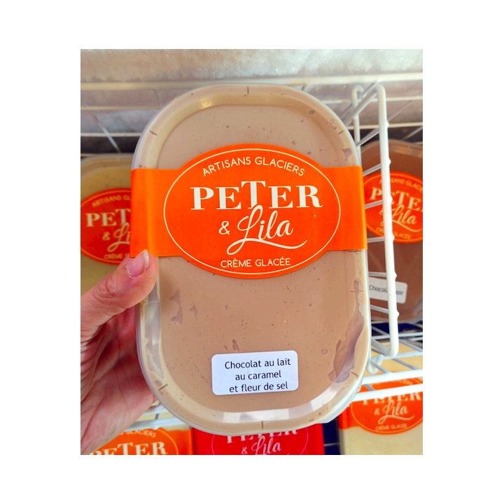 ❄️ Glace chocolat au lait, caramel et fleur de sel
