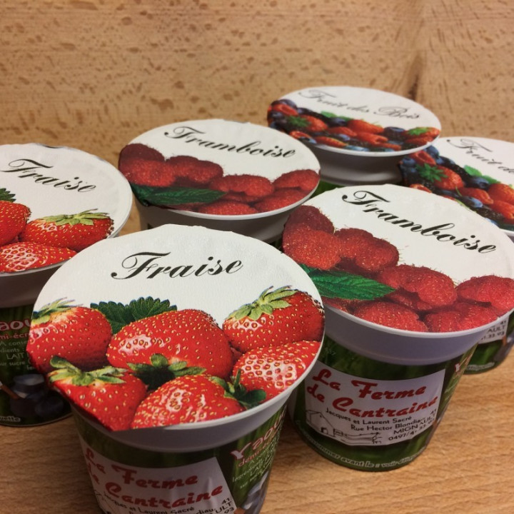 Yaourts lot de 6 aux fruits "rouges" - 6x125g