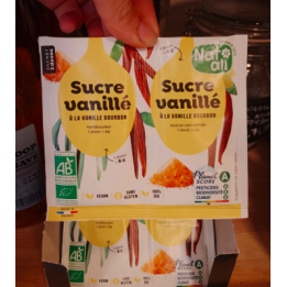 Sucre vanillé bio – 2*8g – Natali