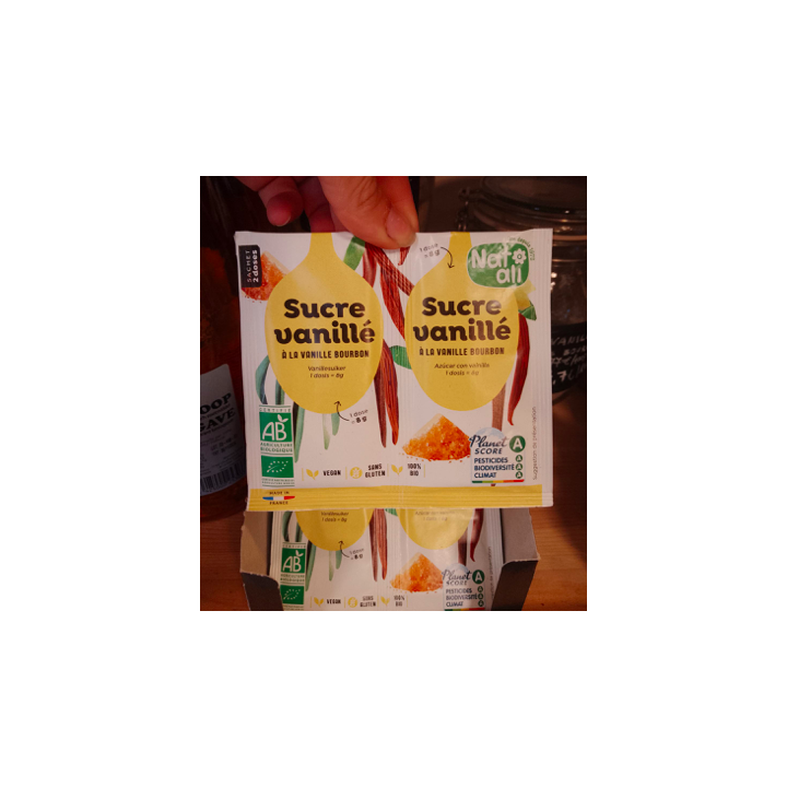 Sucre vanillé bio – 2*8g – Natali