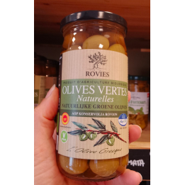 Olives vertes bio – 350g – Rovies