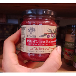 Tapenade olives kalamon bio – 180g – Rovies