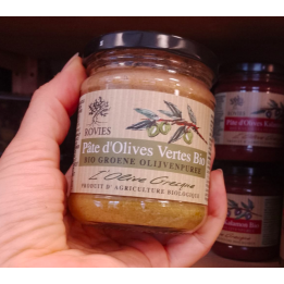 Tapenade olives vertes bio – 180g – Rovies