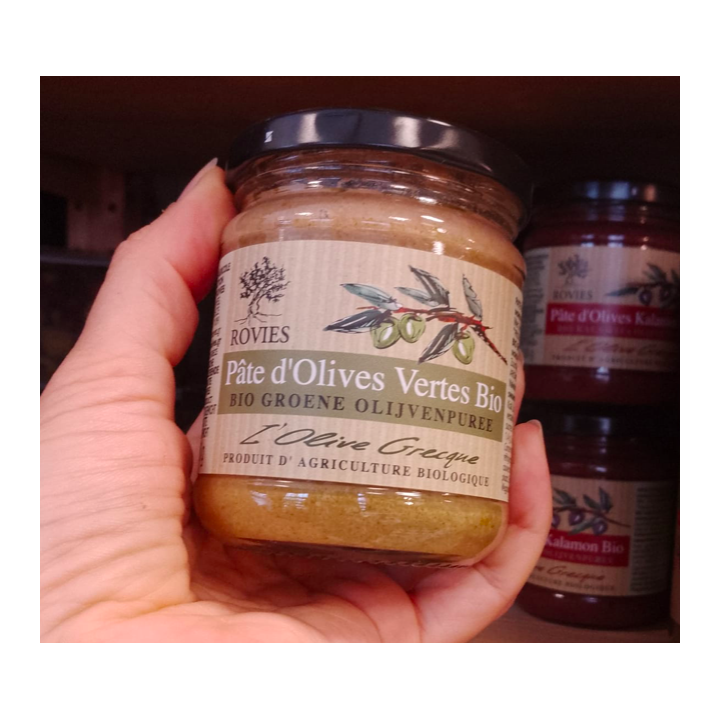 Tapenade olives vertes bio – 180g – Rovies
