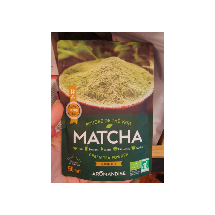 Boisson Matcha poudre thé vert bio – Aromandise - 50g