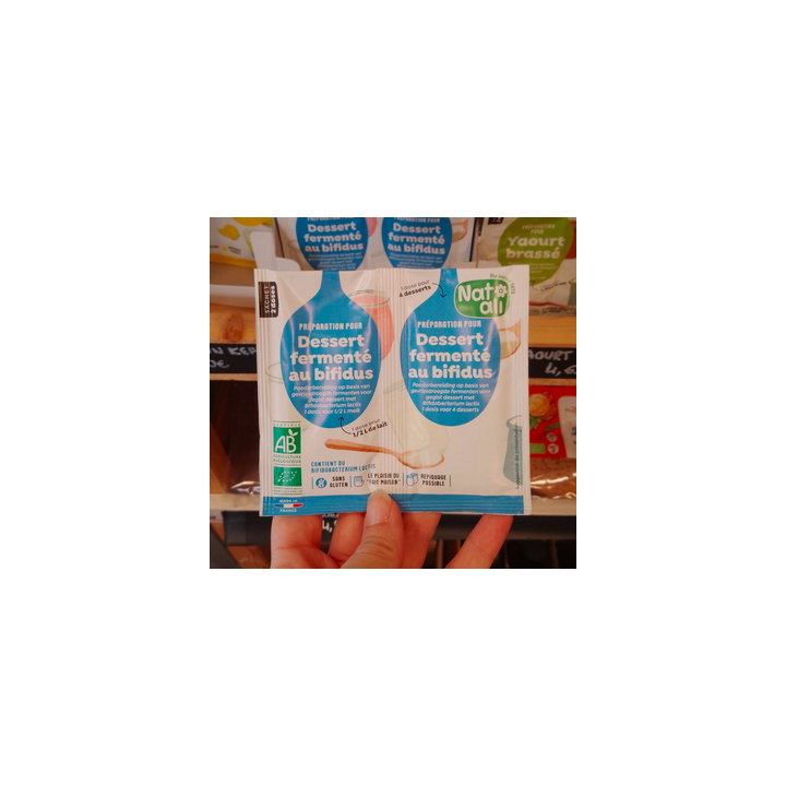 Préparation dessert fermenté BIFIDUS bio - 2 sachets 6g – Natali