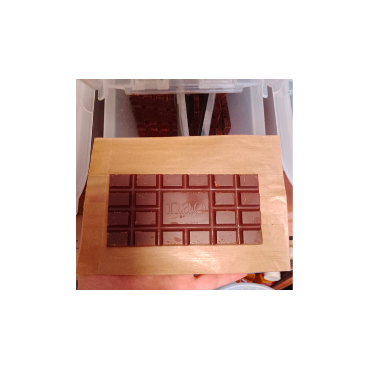 Chocolat tablette NOIR bio - 80g - NAO