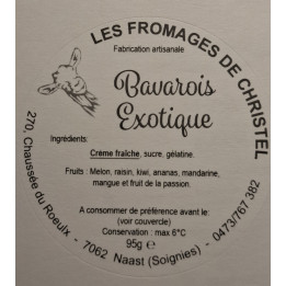 Bavarois exotique (95 gr)