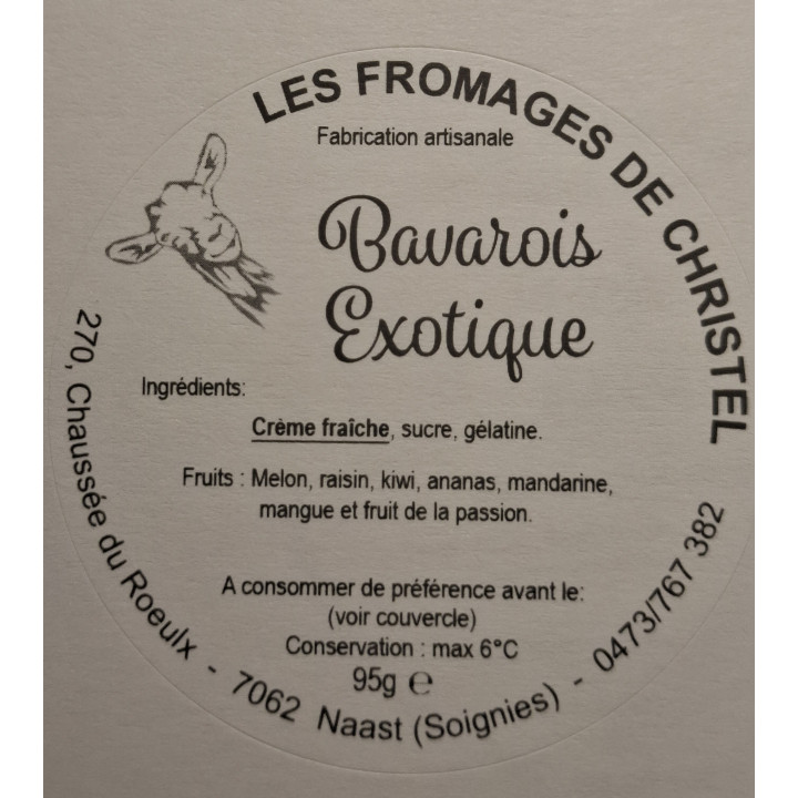 Bavarois exotique (95 gr)