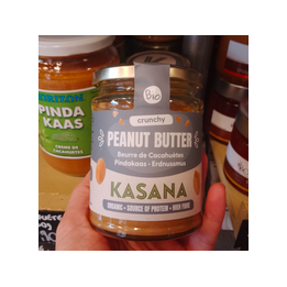 Beurre cacahuètes crunchy – 280g – KASANA