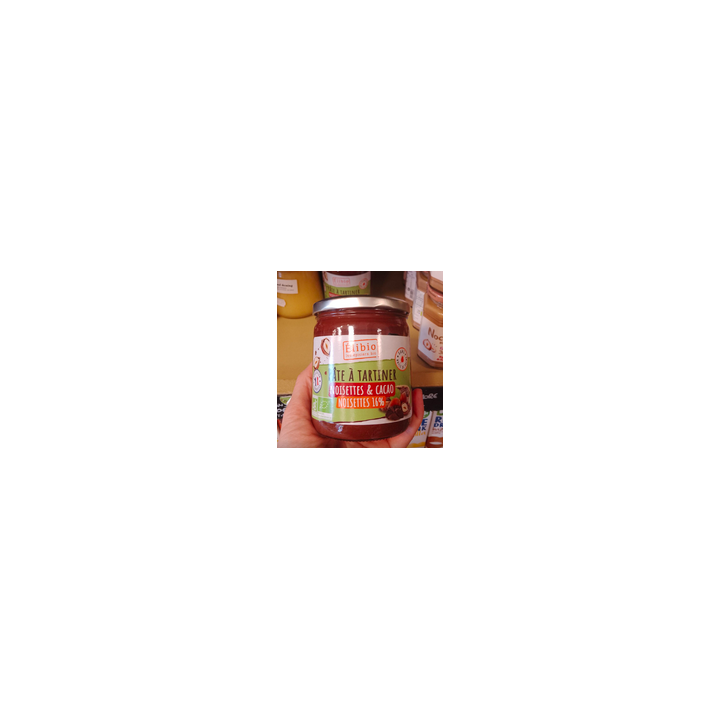 Pâte à tartiner noisette cacao - 400g - Elibio