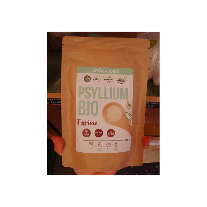 Farine de Psyllium – 300g – Aromandise