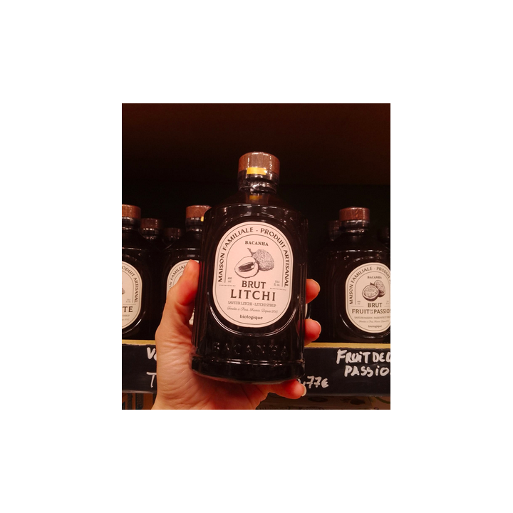 Sirop - LITCHI brut - 400ml - Bacahna