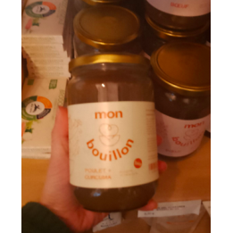 Bouillon POULET CURCUMA bio - 700ml - Mon bouillon