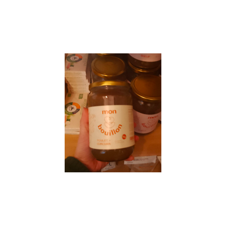 Bouillon POULET CURCUMA bio - 700ml - Mon bouillon